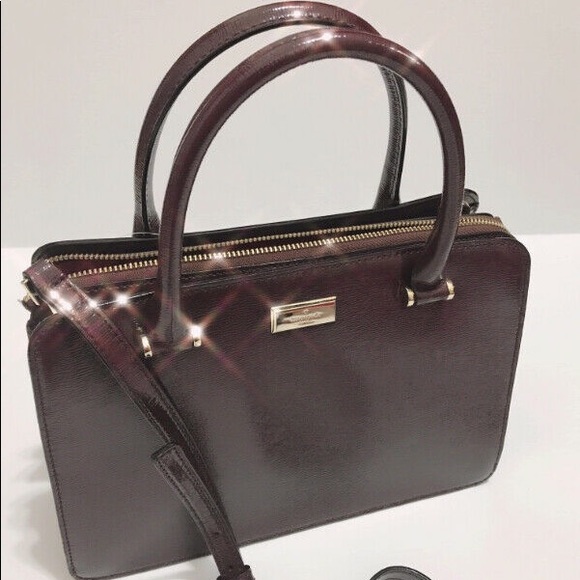 Kate Spade NWT Mahogany Bixby Place Lise Satchel - Picture 4 of 5